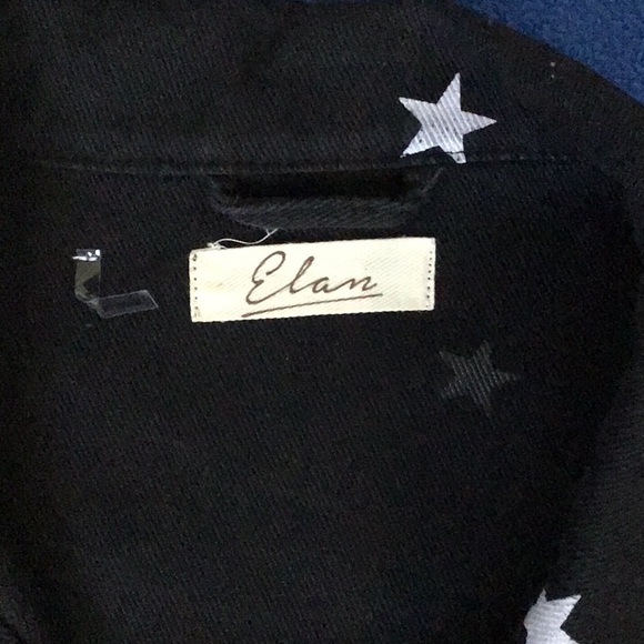 Black jacket with stars. 100% cotton - Picture 2 of 5